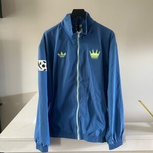 Charlotte FC limited Adidas Men's Blue Windbreaker with Crown